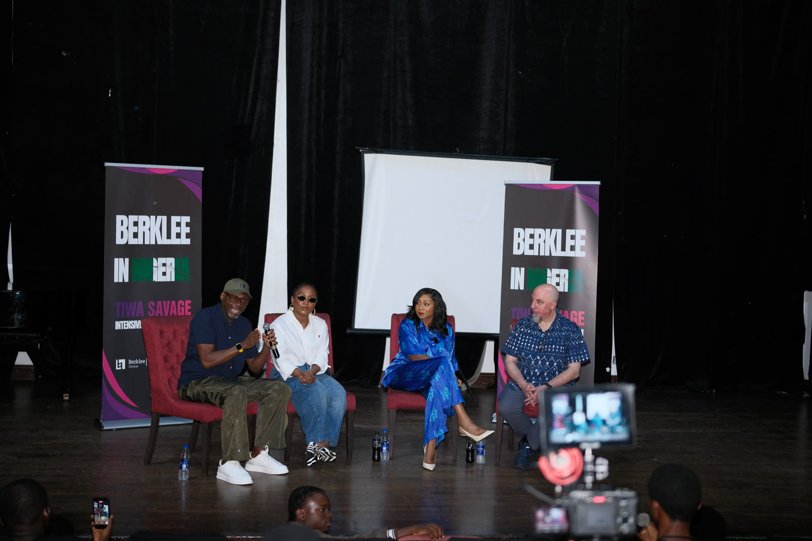 A presentation on the National Theatre stage